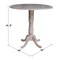 International Concepts Round 42 in Round Dual Drop Leaf Pedestal Table, 41.5 inH, Washed Gray Taupe, 42 W, 42 L, 41.5 in H K09-42DPT-6B-2 - alternate 7